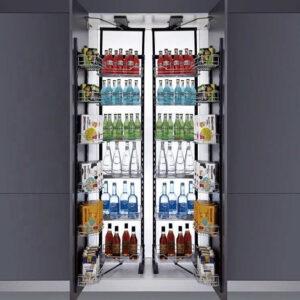 Wire Basket Pull Out Pantry Kitchen Organize