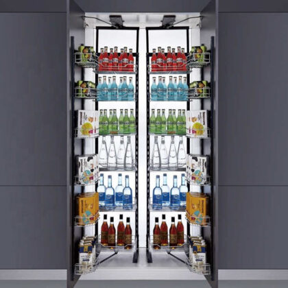 Wire Basket Pull Out Pantry Kitchen Organize