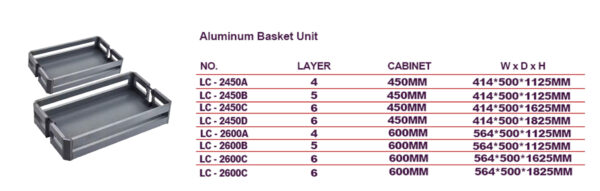 Aluminum Basket Unit (High Cabinet Series) - Image 6