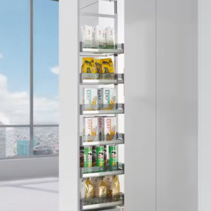 Stainless Steel Panel Basket Unit w/ Glass (High Cabinet Series)