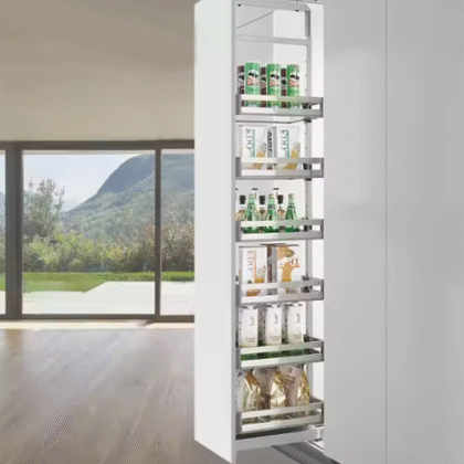 Stainless Steel Panel Tall Unit Basket (High Cabinet Series)