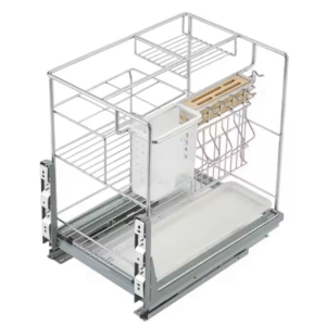 Iron Chrome Plated Cabinet Basket