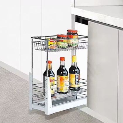 Stainless Steel Plate Side Pull Basket(BC-2120)