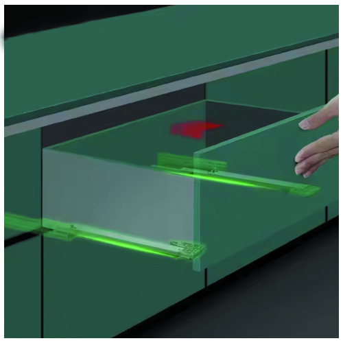 High quality Full Extention Concealed Slide With Soft Closing Synchronously - Image 7