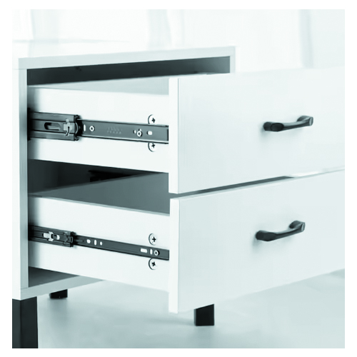 Manufacturing Telescopic Slide Furniture Push Open Full Extension Channel Rails Ball Bearing Cabinet Drawer Slide - Image 7